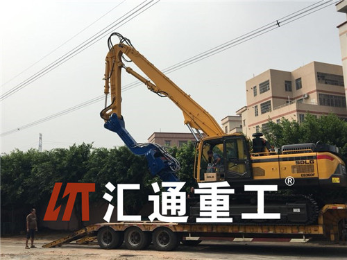 挖掘機打樁臂、打樁臂、打樁錘、挖掘機打樁臂廠家